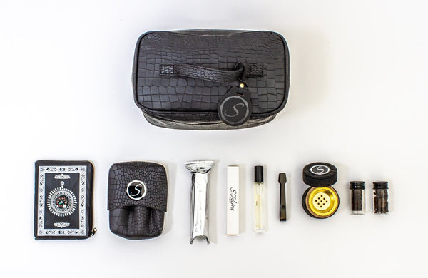 PERFUME & BAKHOOR LEATHER TRAVEL BAG